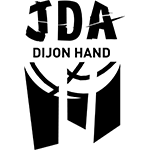 Logo du club de handball de la ville de Dijon, noir sur fond transparent
